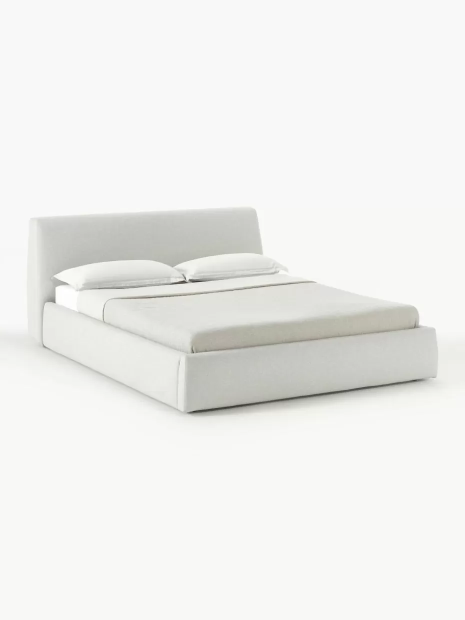 Betten-Westwing Collection Polsterbett Cloud mit Stauraum Webstoff Greige