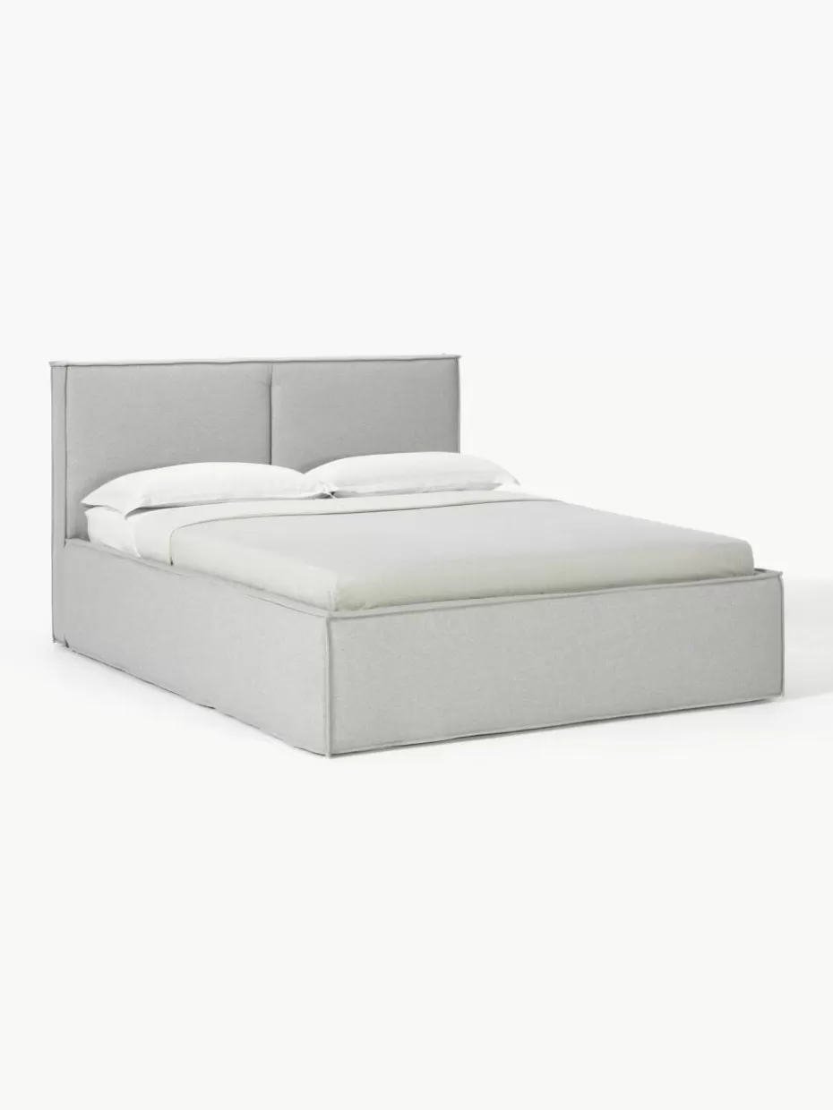 Betten-Westwing Collection Polsterbett Dream Webstoff Hellgrau