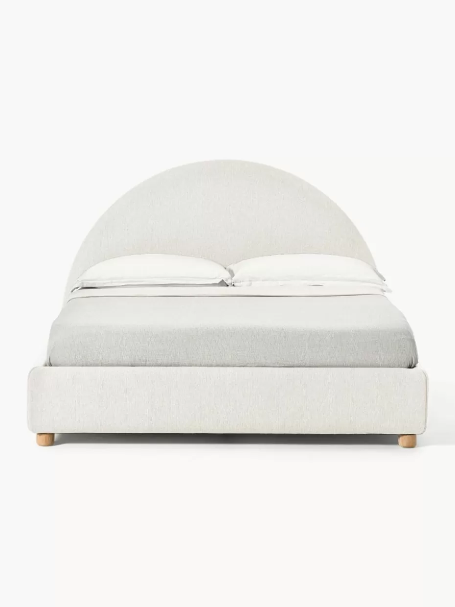 Betten-Westwing Collection Polsterbett Ebba Webstoff Hellbeige