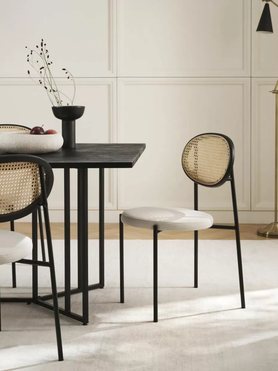 Stühle-Westwing Collection Polsterstühle Remy mit Wiener Geflecht, 2 Stück