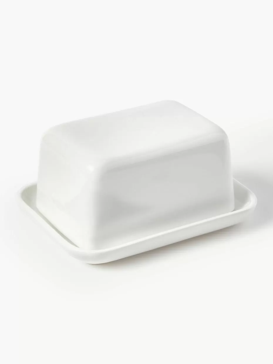 Geschirrserien-Westwing Collection Porzellan-Butterdose Nessa