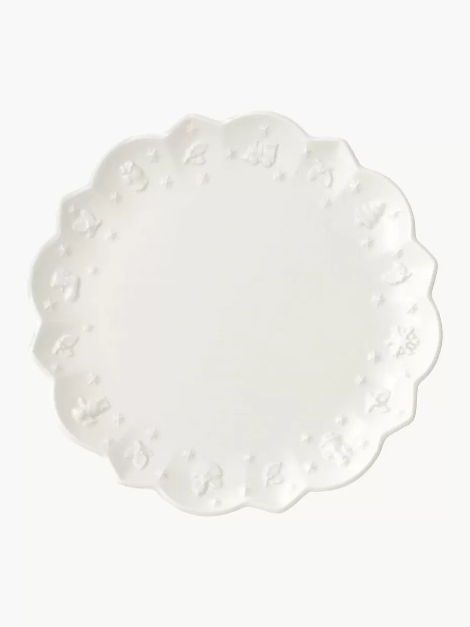 Weihnachtsgeschirr | Teller-Villeroy & Boch Porzellan-Frühstücksteller Toy's Delight, 6 Stück