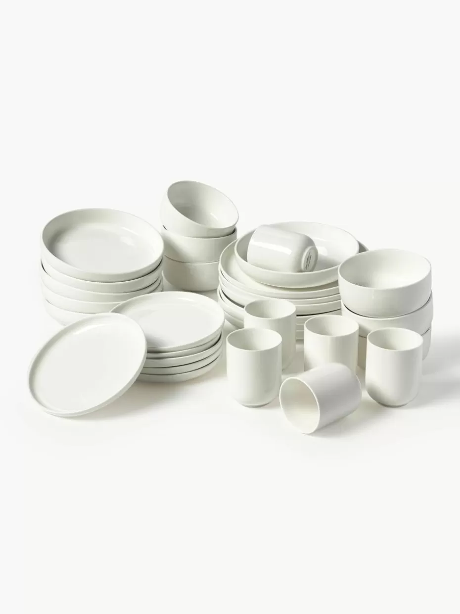 Geschirr-Sets | Geschirrserien-Westwing Collection Porzellan-Geschirr-Set Nessa, 6 Personen (30-tlg.)