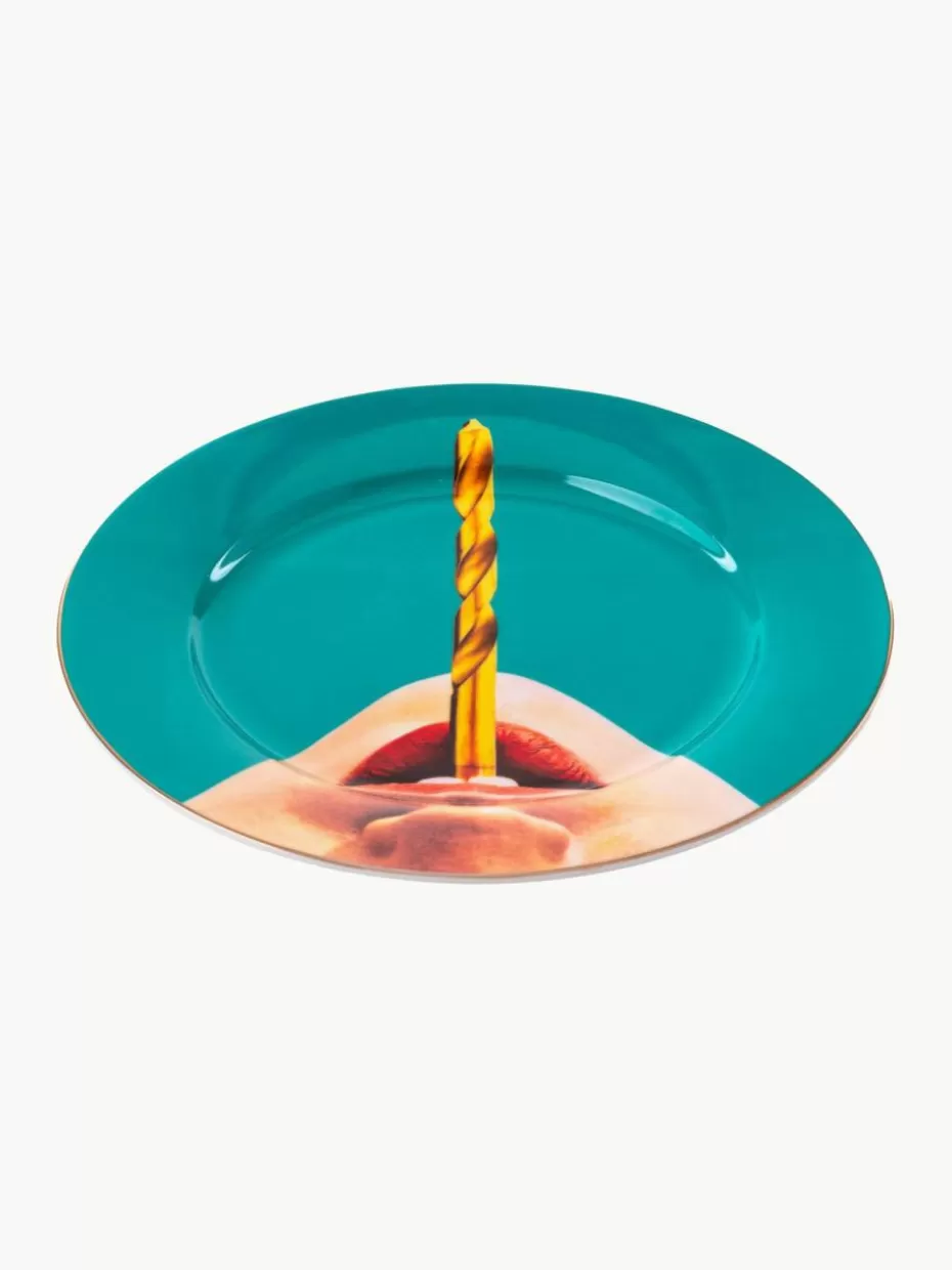 Teller-Seletti Porzellan-Speiseteller Drill