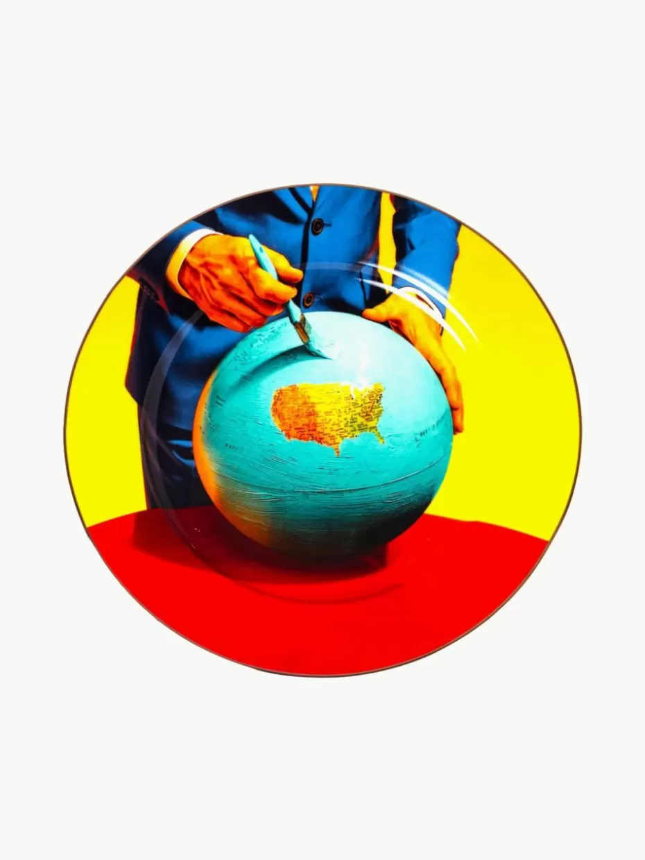 Teller-Seletti Porzellan-Speiseteller Globe