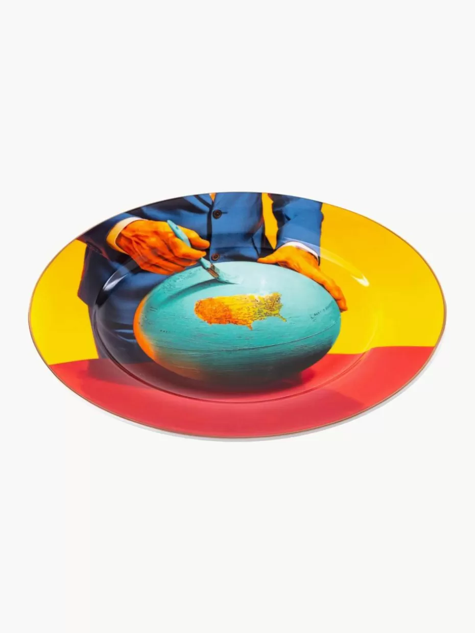 Teller-Seletti Porzellan-Speiseteller Globe