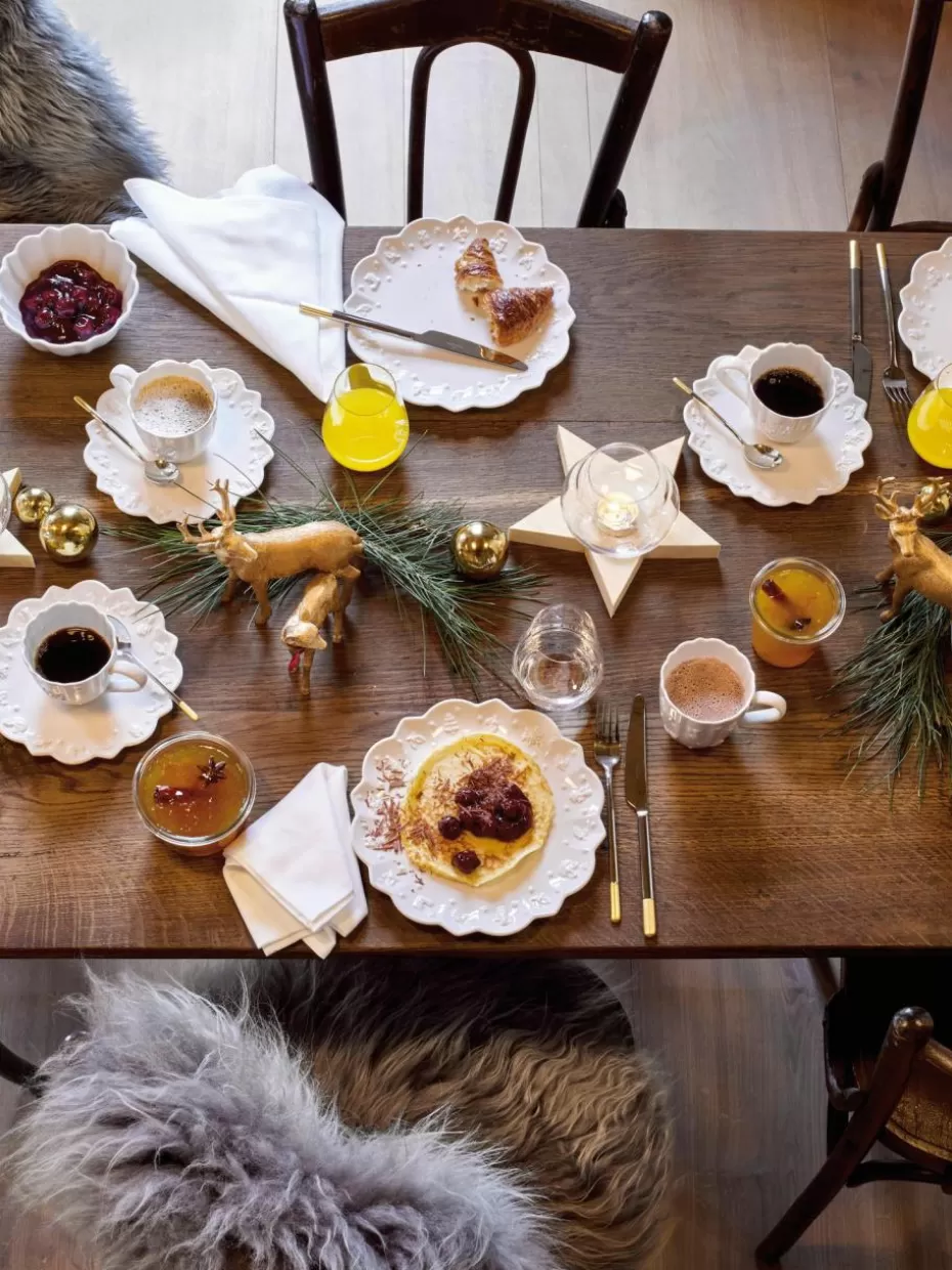 Weihnachtsgeschirr | Romantische Details-Villeroy & Boch Porzellan-Speiseteller Toy's Delight, 6 Stück