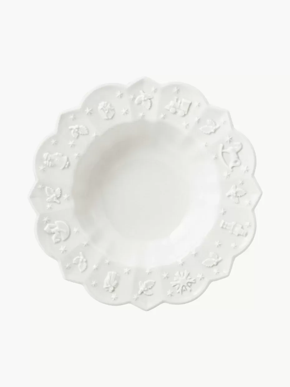 Weihnachtsgeschirr | Teller-Villeroy & Boch Porzellan-Suppenteller Toy's Delight, 6 Stück