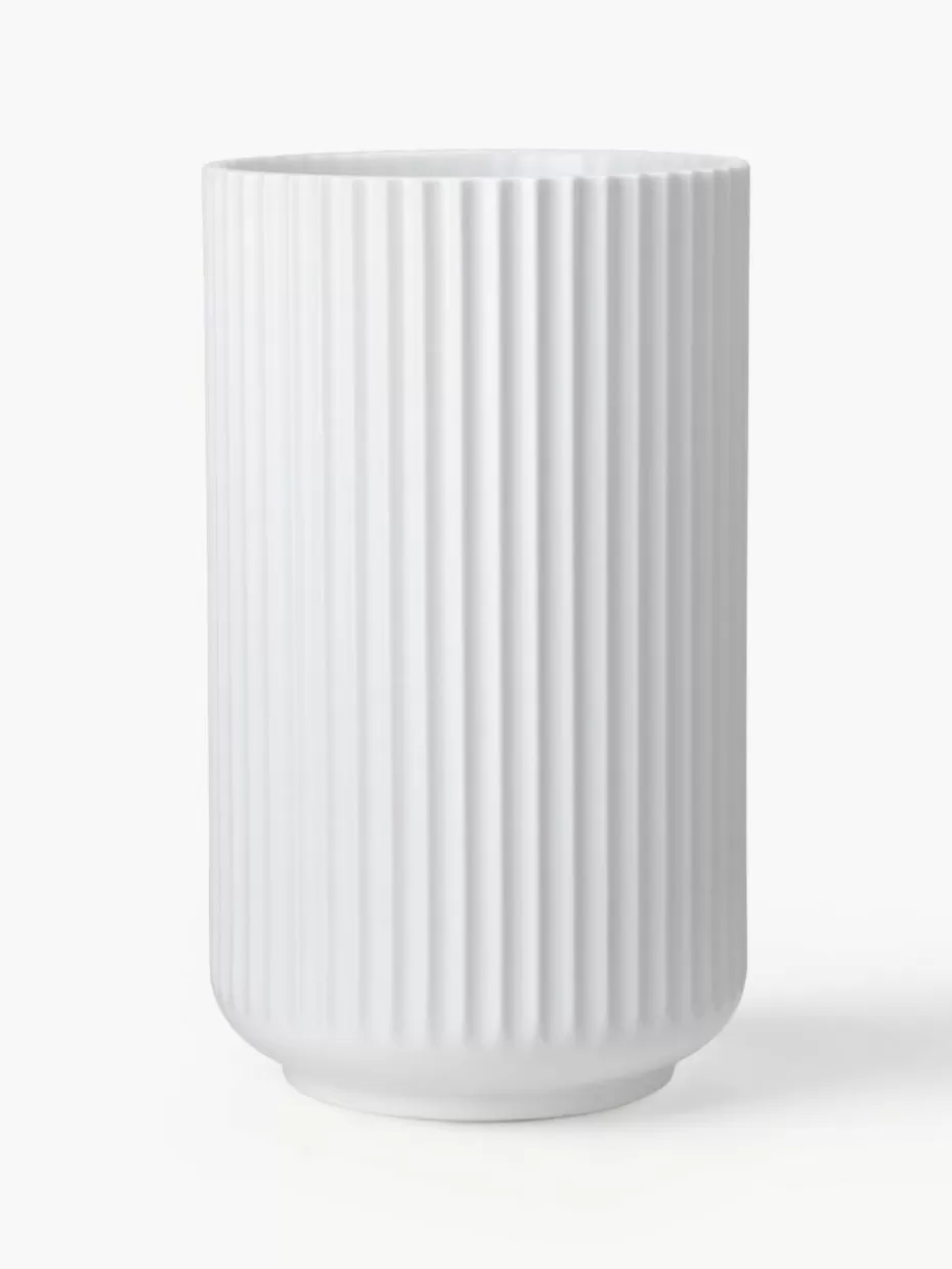 Vasen-Lyngby Porcelaen Porzellan-Vase Lyngby, H 25 cm Weiß