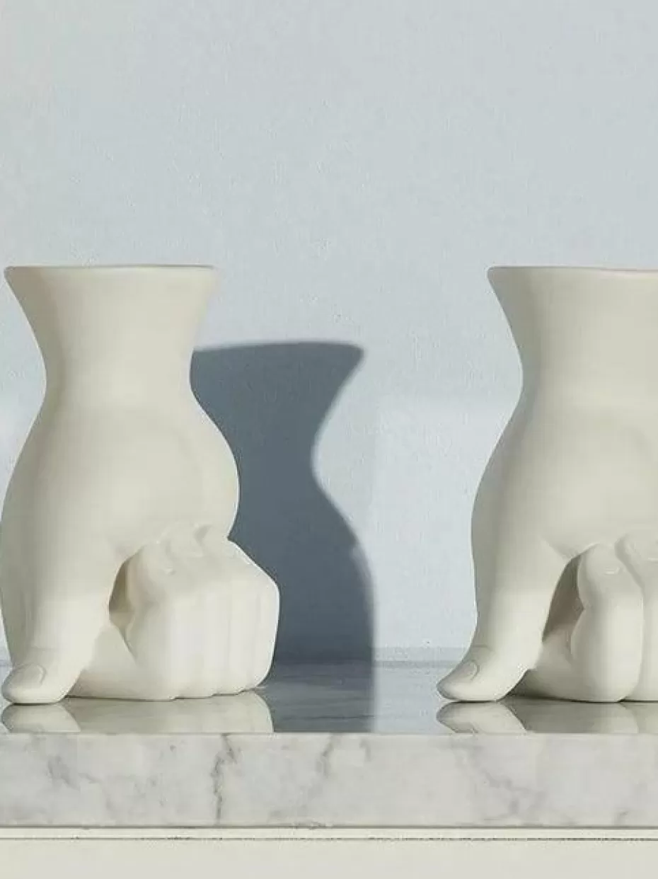 Vasen-Jonathan Adler Porzellan-Vase Marcel, H 15 cm