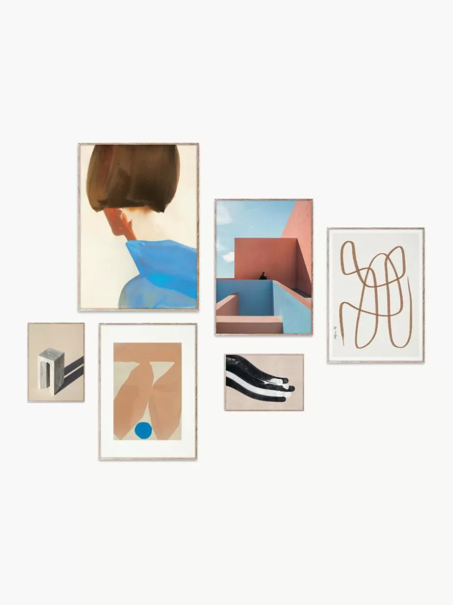Poster-Paper Collective Poster Artwall no. 19 mit Rahmen, 6er-Set
