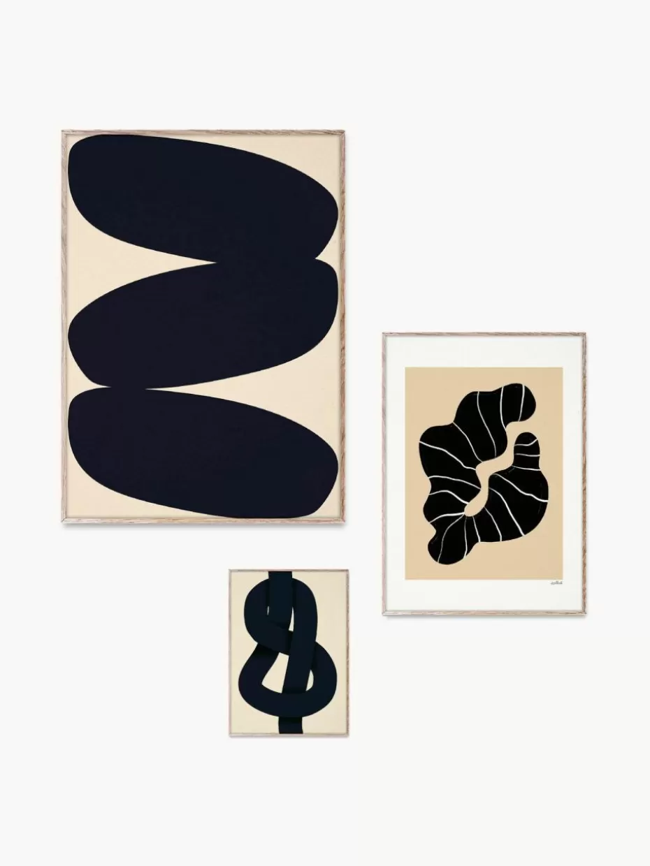 Poster-Paper Collective Poster Artwall no. 21 mit Rahmen, 3er-Set