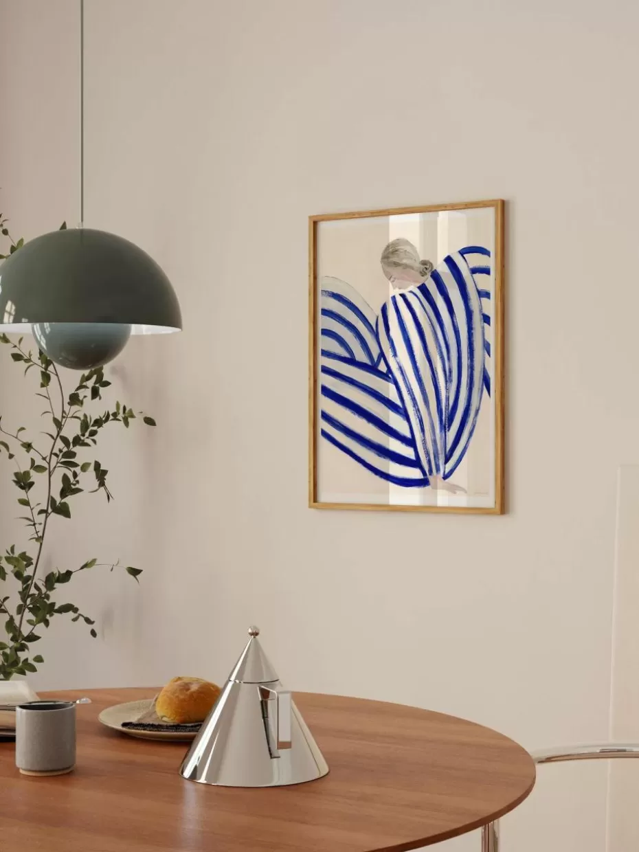 Poster-Poster and Frame Poster Blue Stripe At Concorde by Sofia Lind x The Poster Club