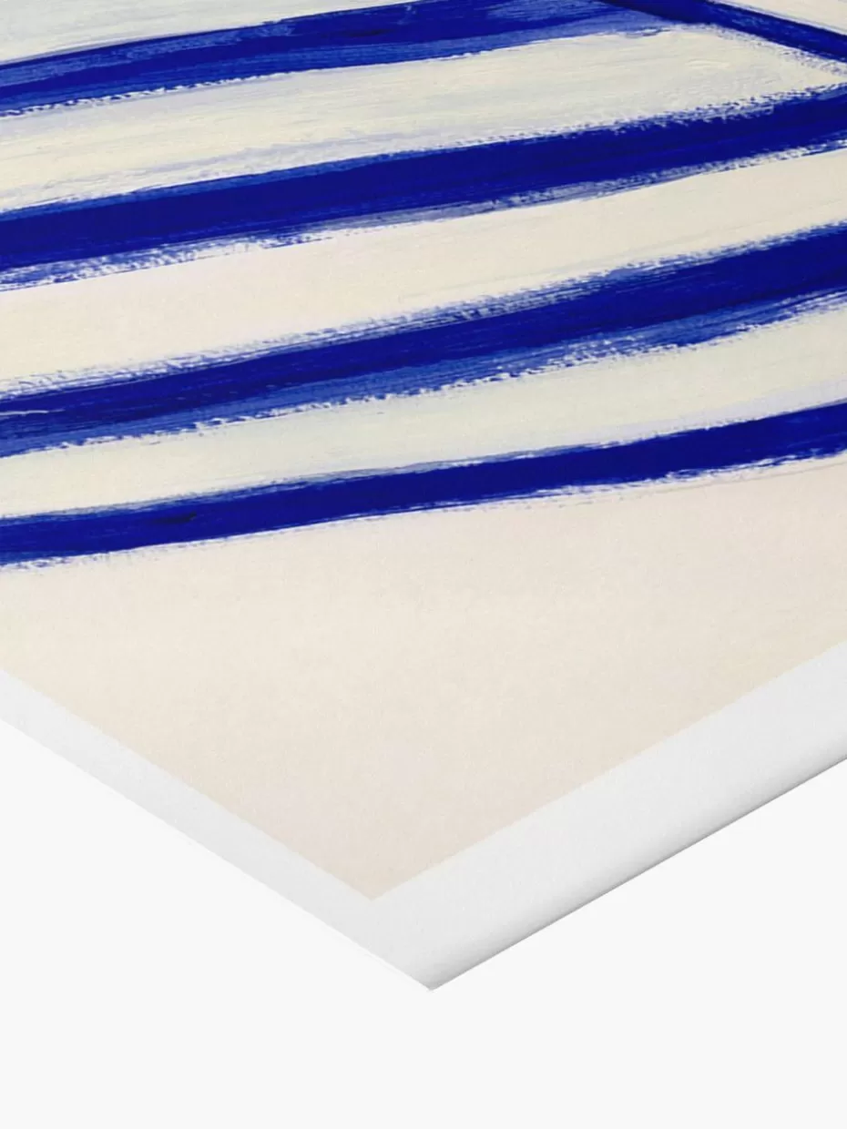 Poster-Poster and Frame Poster Blue Stripe At Concorde by Sofia Lind x The Poster Club