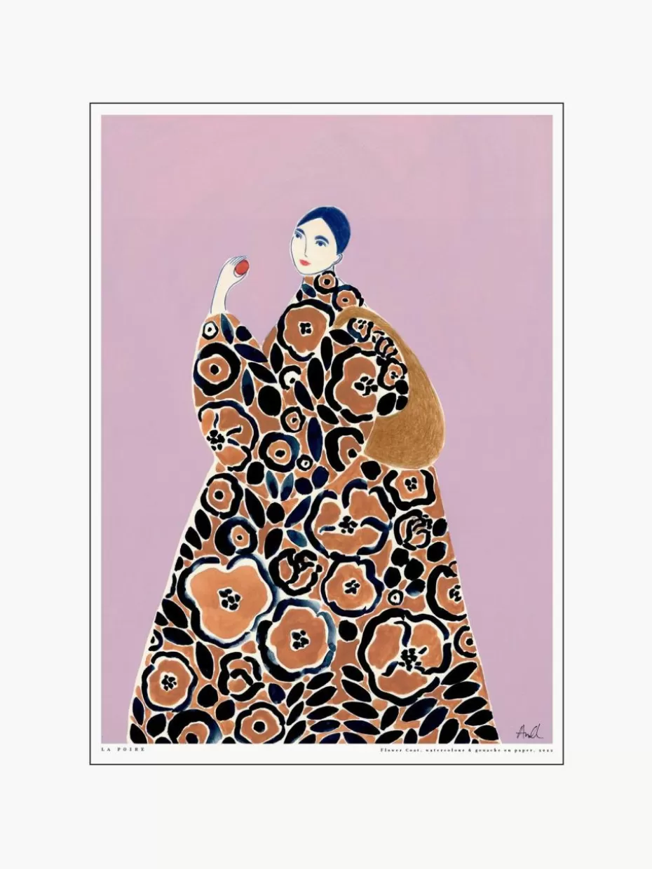 Poster-Poster and Frame Poster Flower Coat