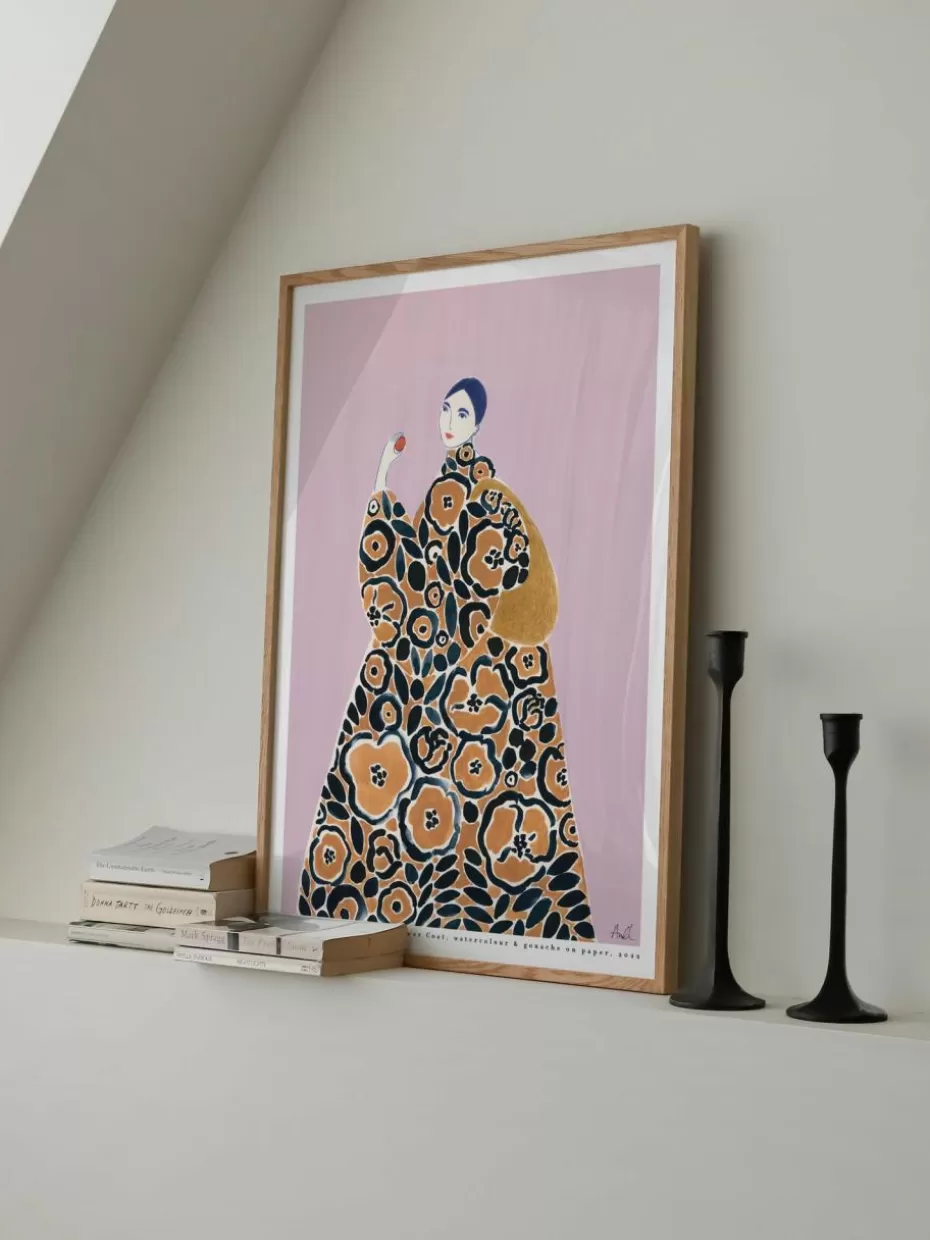 Poster-Poster and Frame Poster Flower Coat