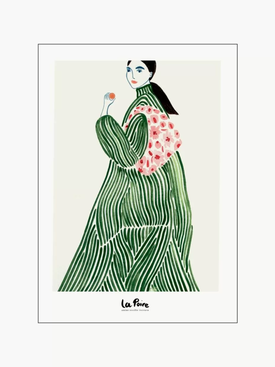 Poster-Poster and Frame Poster Green Coat
