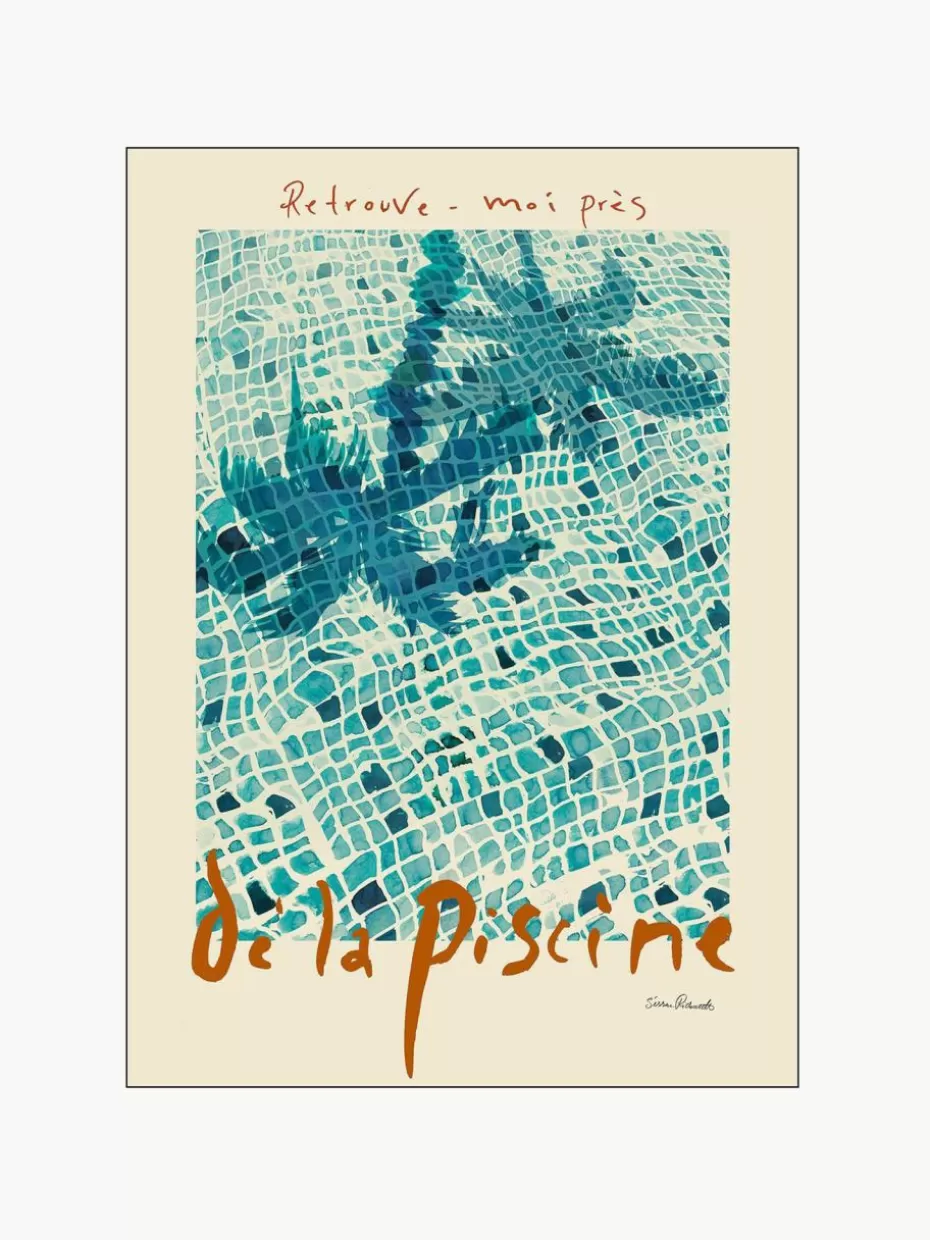 Poster-Poster and Frame Poster La Piscine