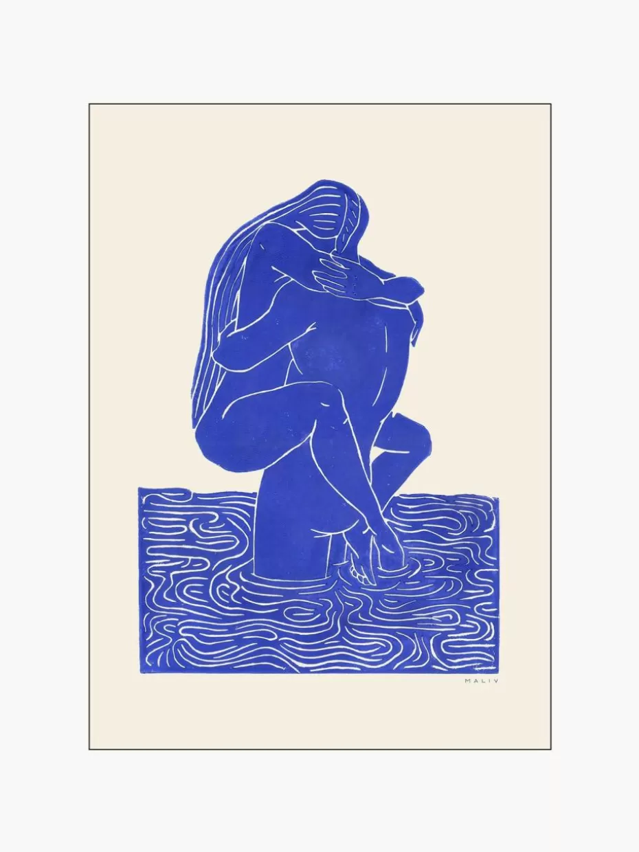 Poster-Poster and Frame Poster Maliv Blue