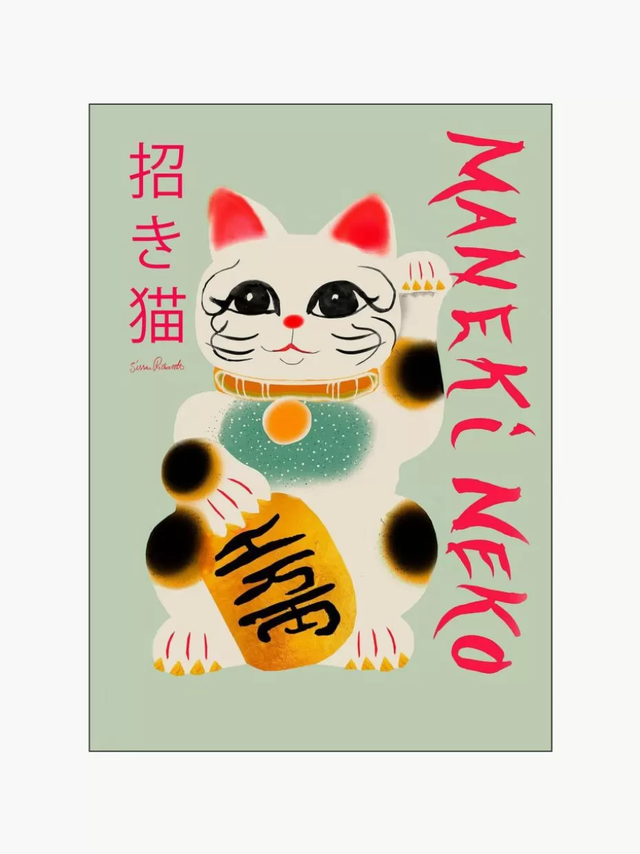 Poster-Poster and Frame Poster Maneki Neko
