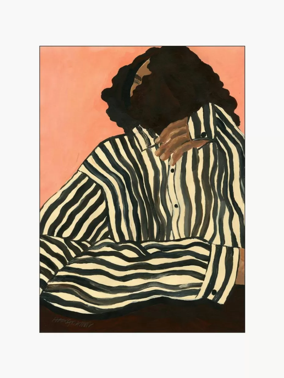 Poster-Poster and Frame Poster Serene Stripes by Hanna Peterson x The Poster Club