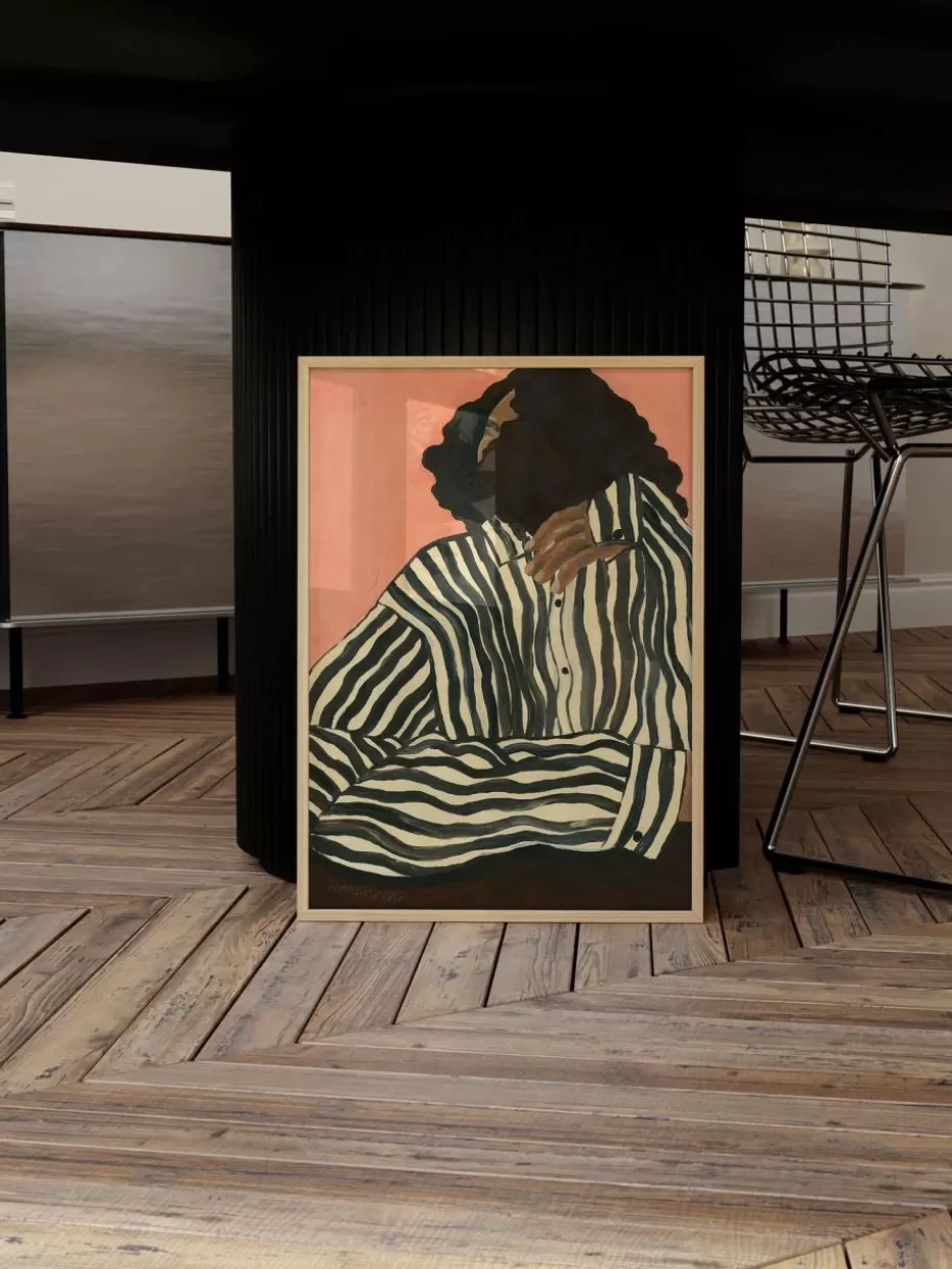 Poster-Poster and Frame Poster Serene Stripes by Hanna Peterson x The Poster Club