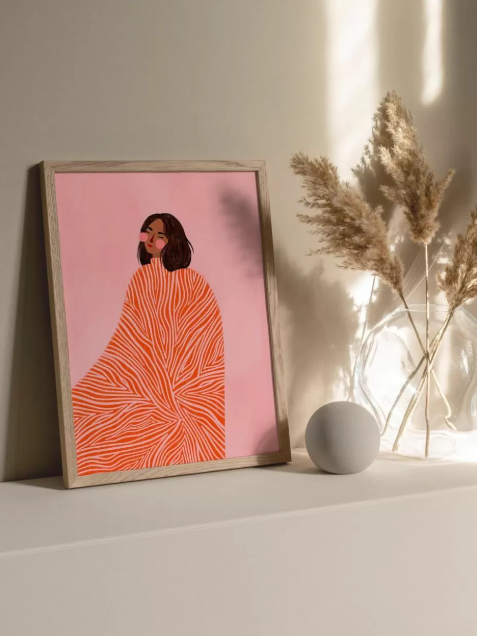 Poster-Poster and Frame Poster The Woman With the Swirls