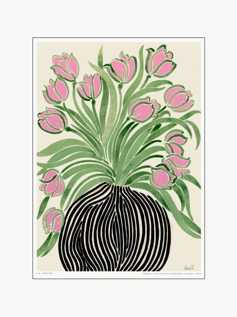 Poster-Poster and Frame Poster Tulips 1
