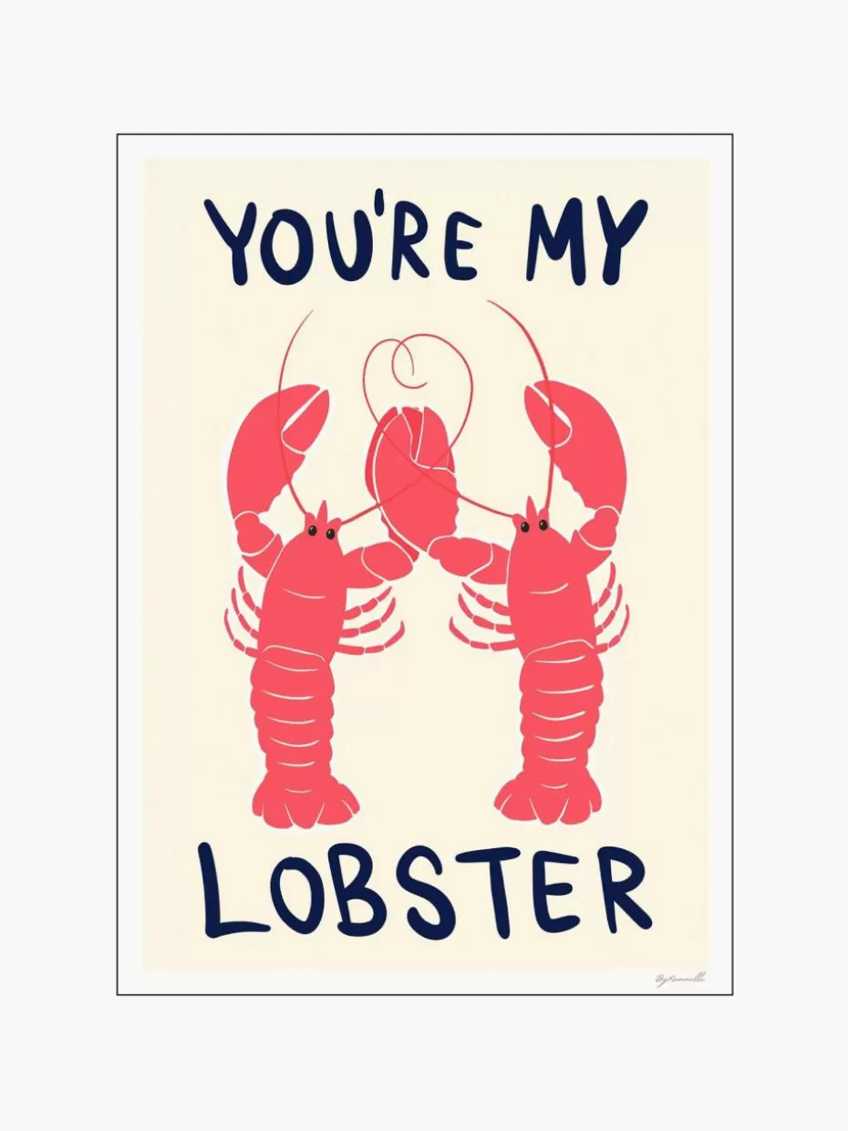Poster-Poster and Frame Poster You're My Lobster
