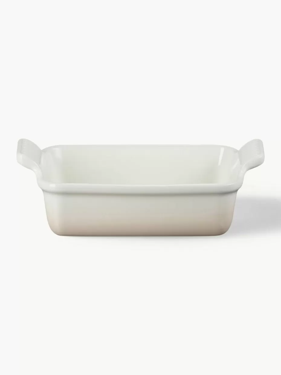 Back- & Ofenformen-Le Creuset Rechteckige Auflaufform Tradition Weißtöne, glänzend
