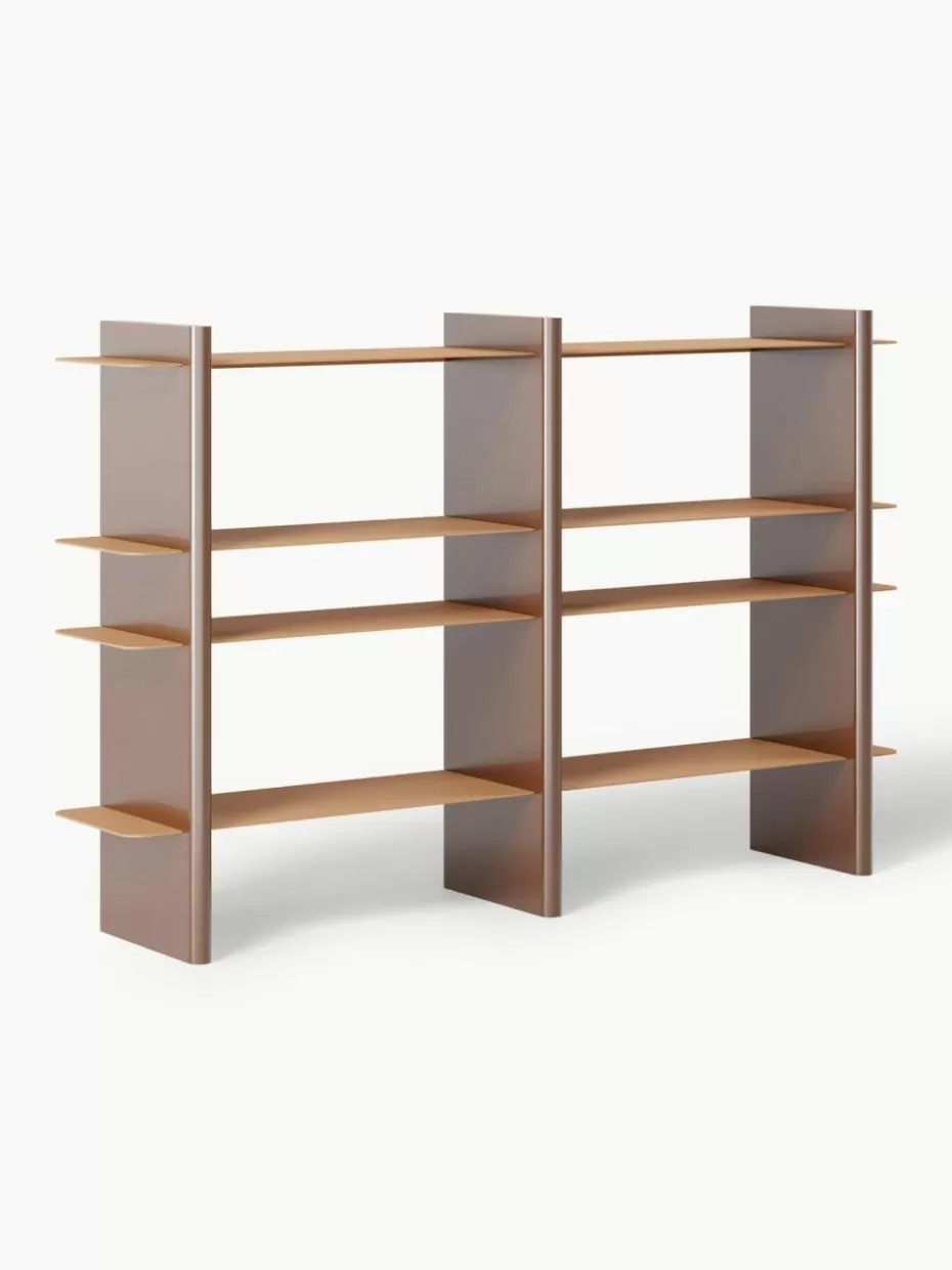 Regale-Westwing Collection Regal Rami mit Metall-Elementen Hellbraun, Braun