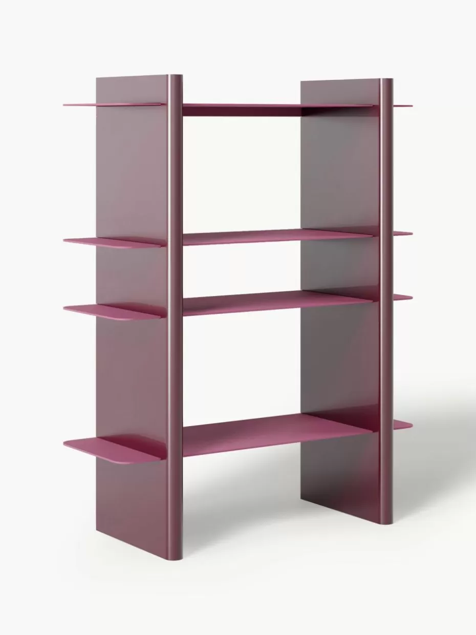 Regale-Westwing Collection Regal Rami mit Metall-Elementen Pink, Weinrot