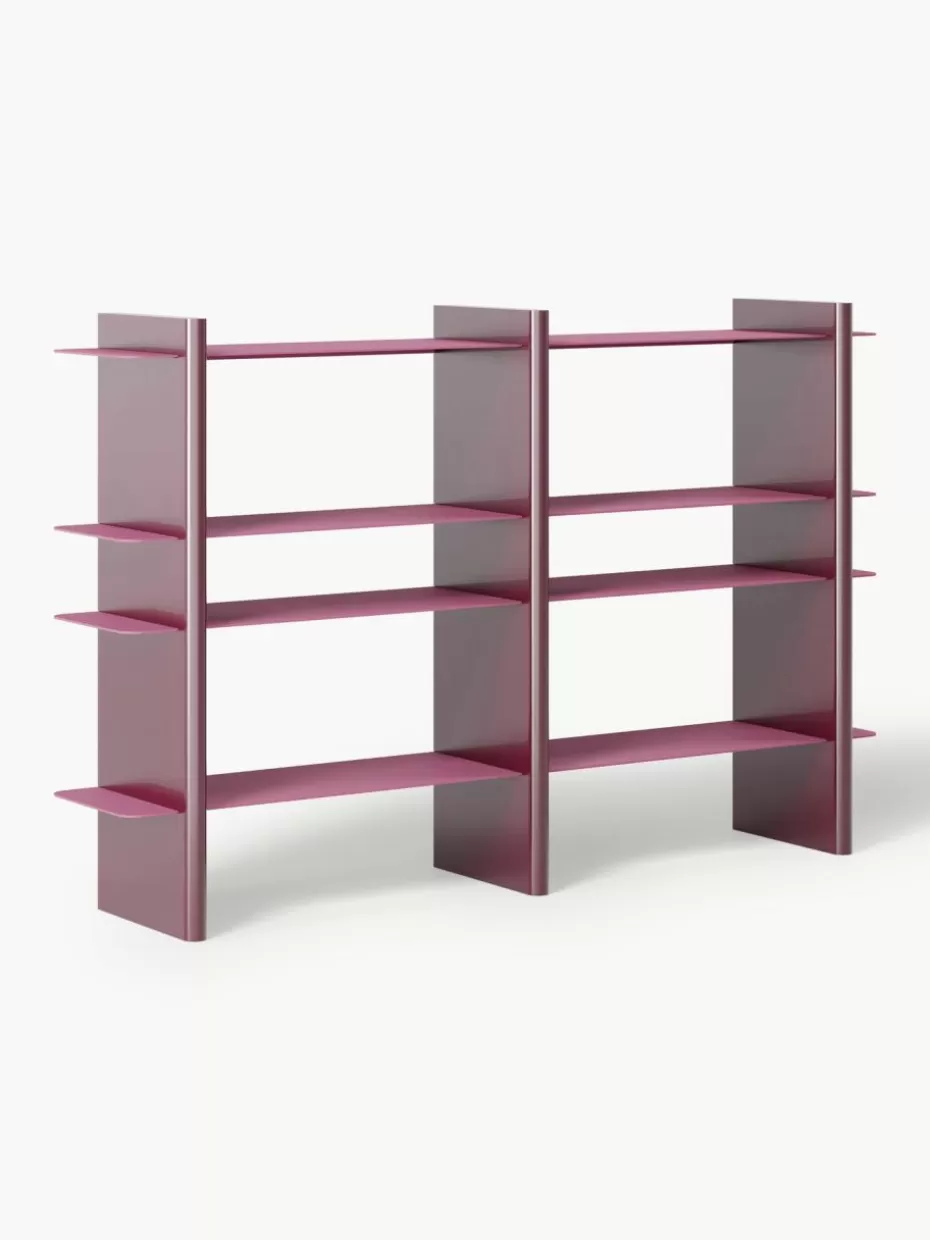 Regale-Westwing Collection Regal Rami mit Metall-Elementen Pink, Weinrot