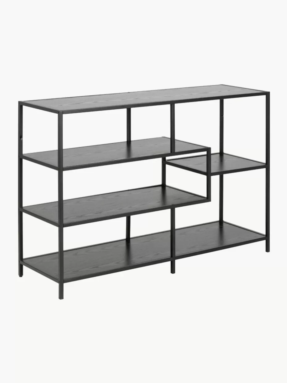 Büroregale | Regale-Westwing Regal Seaford Schwarz