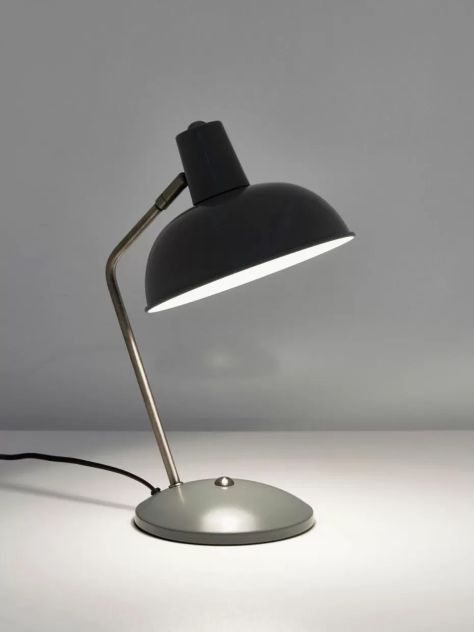 Schreibtischlampen-Westwing Retro-Schreibtischlampe Hood Grün, Goldfarben
