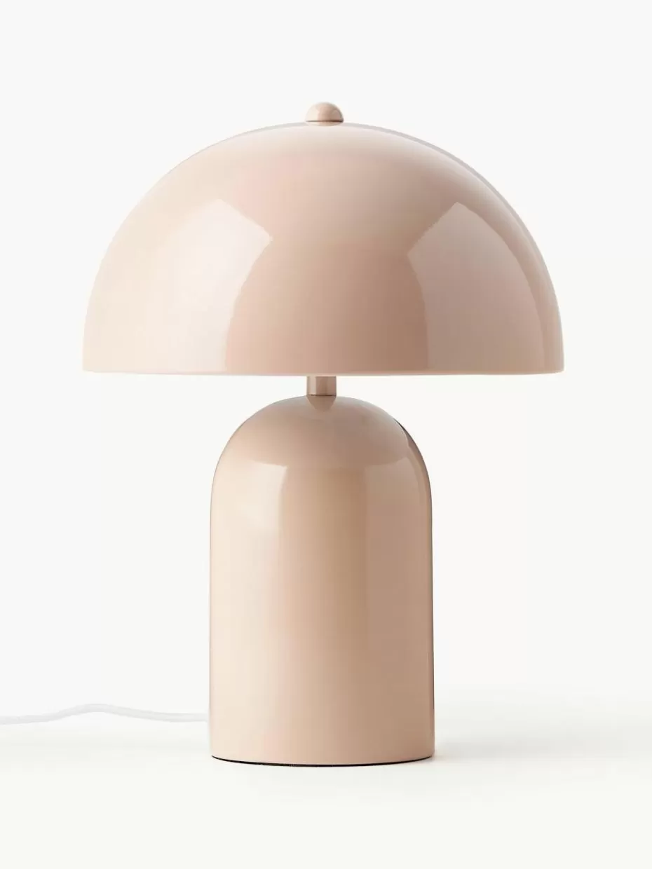 Nachttischlampen-Westwing Collection Retro-Tischlampe Walter Peach, glänzend
