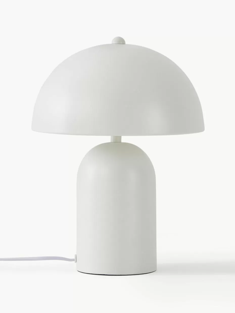 Nachttischlampen-Westwing Collection Retro-Tischlampe Walter Weiß, matt