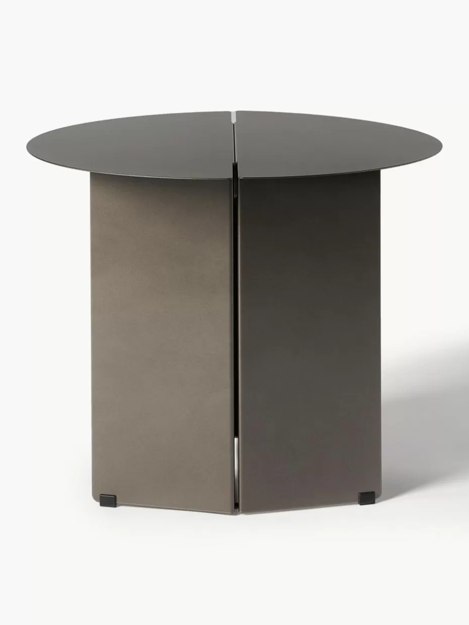 Beistelltische-Blomus Runder Beistelltisch Oru mit Antik-Finish Anthrazit mit Antik-Finish
