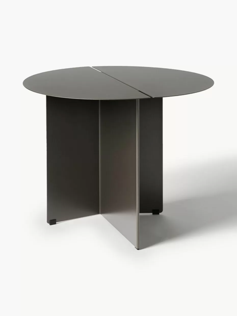 Beistelltische-Blomus Runder Beistelltisch Oru mit Antik-Finish Anthrazit mit Antik-Finish
