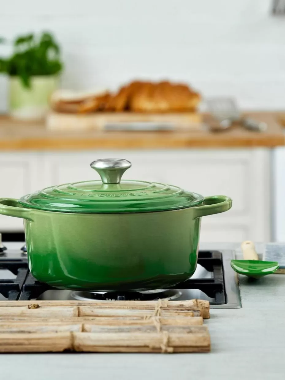 Töpfe-Le Creuset Runder Bräter Signature Collection aus Gusseisen Grüntöne, Silberfarben