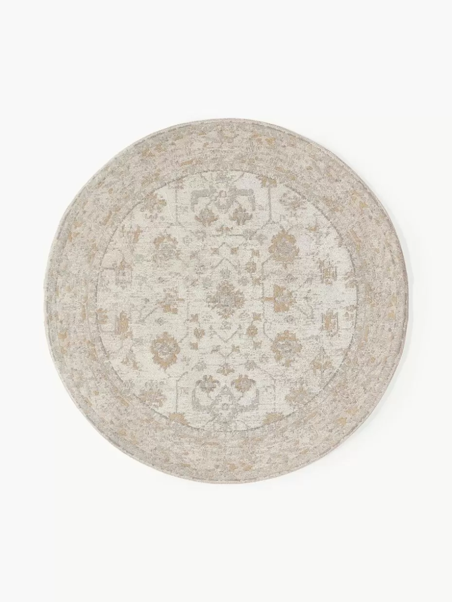Runde Teppiche-Westwing Collection Runder Chenilleteppich Loire, handgewebt