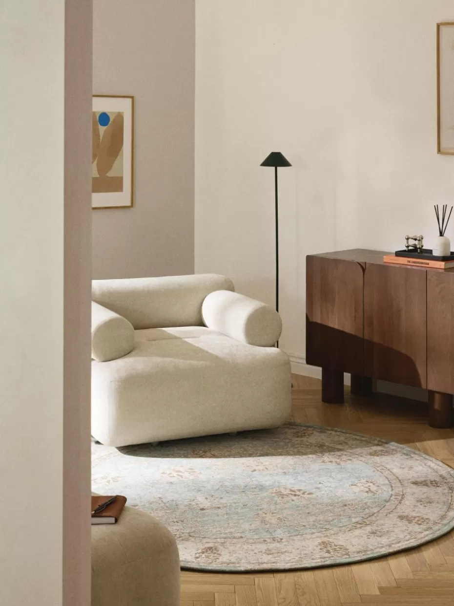 Runde Teppiche-Westwing Collection Runder Chenilleteppich Rimini, handgewebt