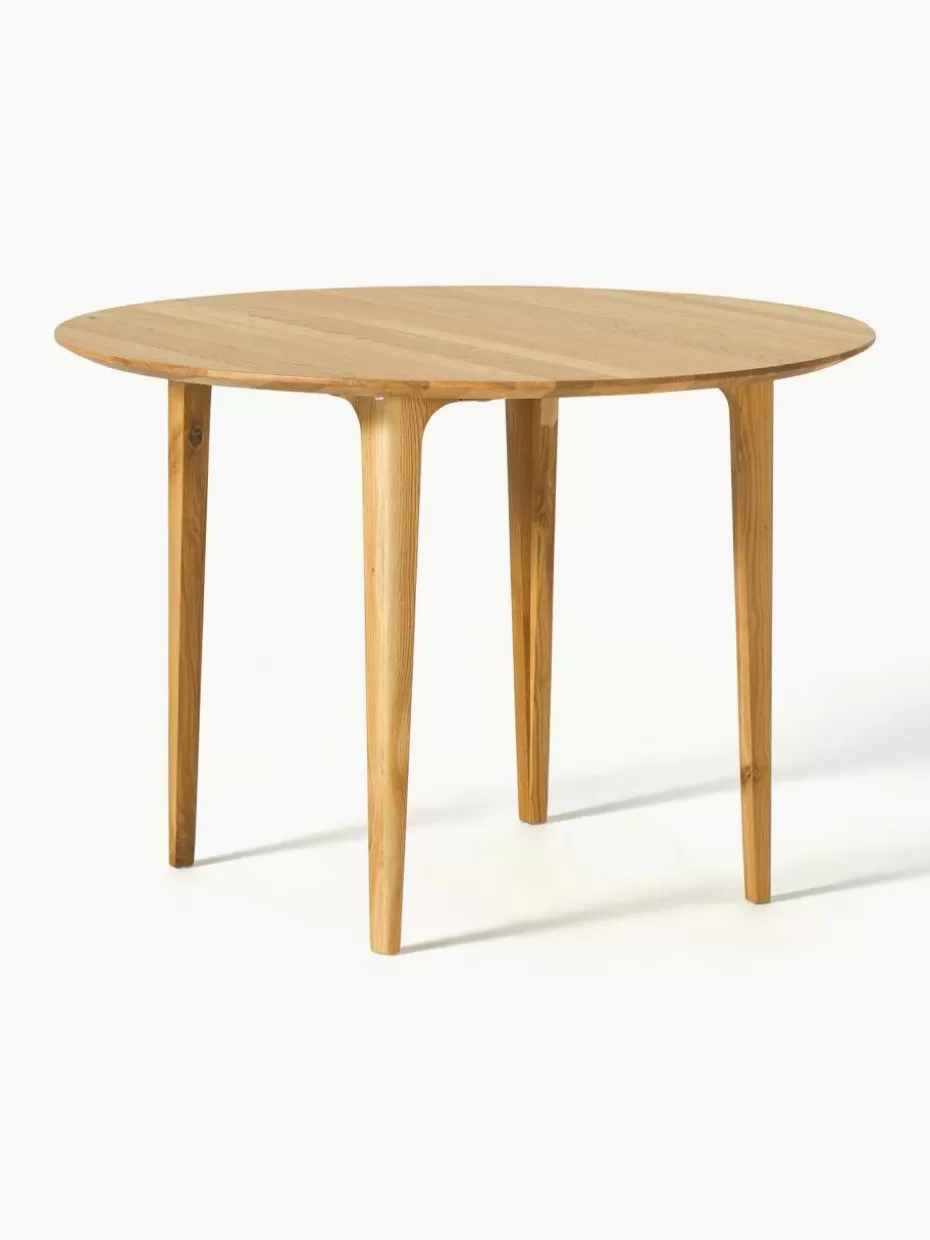 Esstische-Westwing Collection Runder Esstisch Archie aus Eichenholz, Ø 110 cm