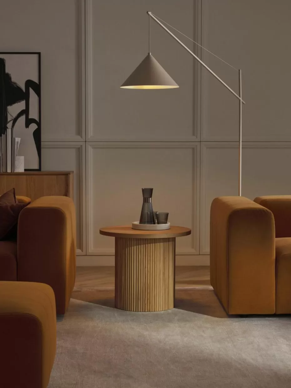 Beistelltische-Westwing Collection Runder Holz-Beistelltisch Nele Helles Eschenholz