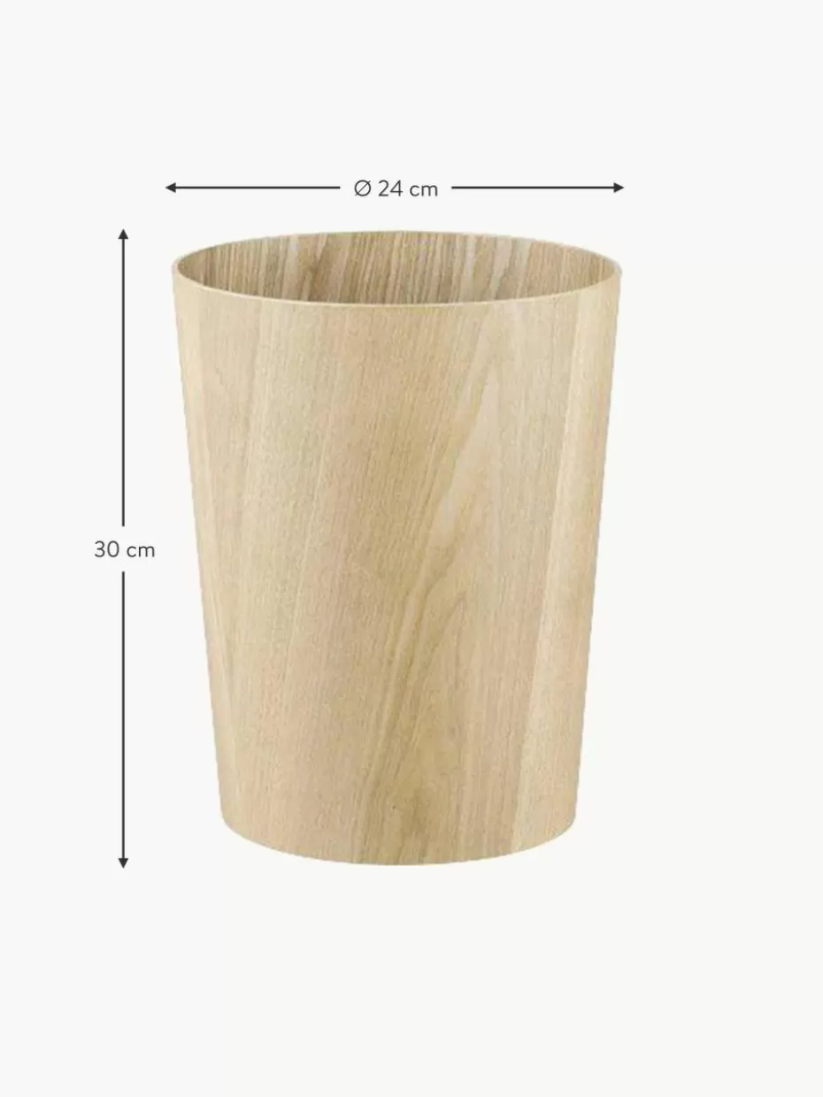 Körbe-Blomus Runder Papierkorb Wilo aus Holz