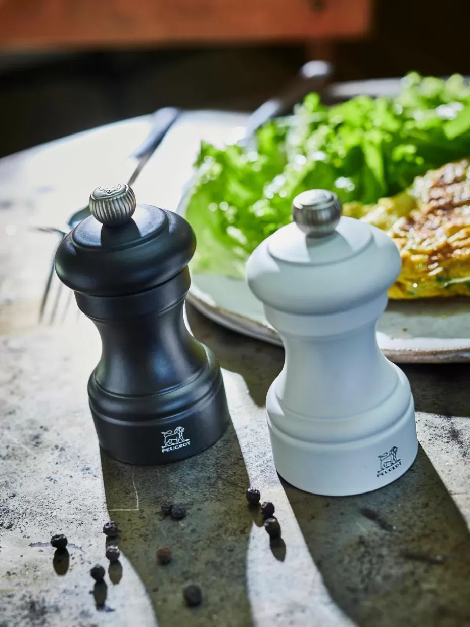 Gewürzmühlen-Peugeot Saveurs Salz- & Pfeffermühle Bistro, 2er-Set Schwarz, Weiß