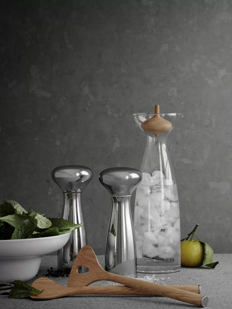 Gewürzmühlen-Georg Jensen Salz- und Pfeffermühle Alfredo aus Edelstahl, 2er-Set