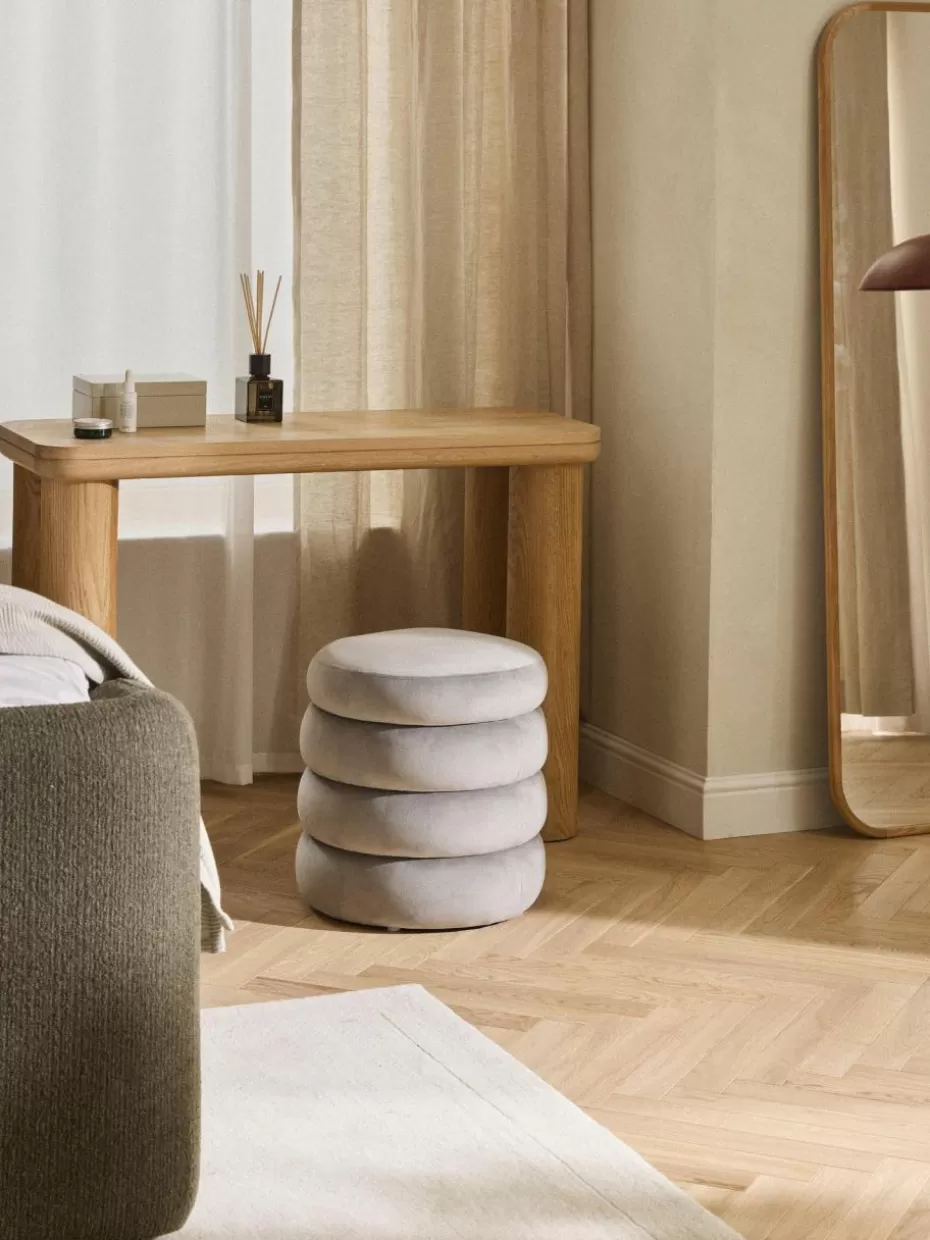 Hocker-Westwing Collection Samt-Hocker Alto mit Stauraum Samt Grau
