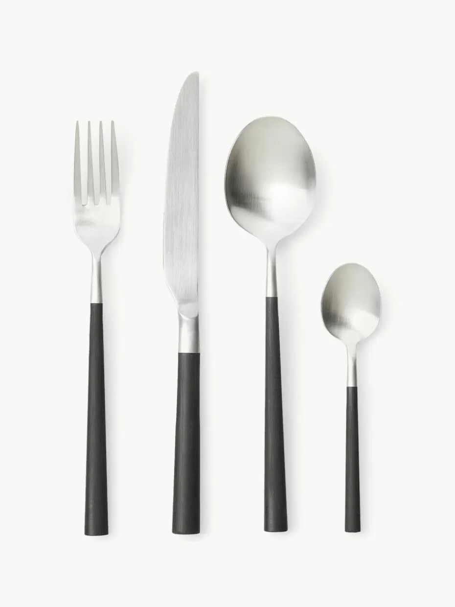 Besteck-Sets-knIndustrie Satiniertes Besteck-Set '801, 6 Personen (24-tlg.)