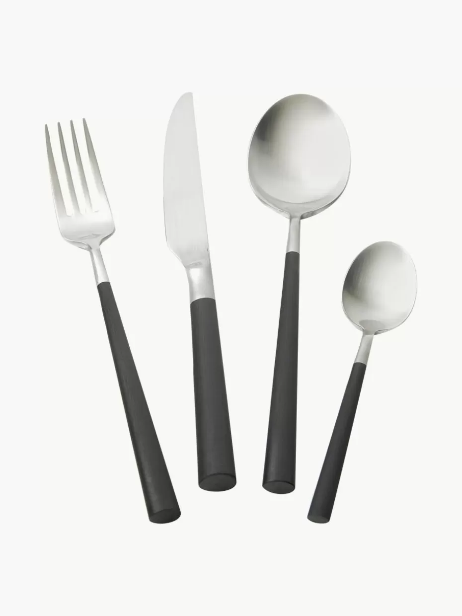 Besteck-Sets-knIndustrie Satiniertes Besteck-Set '801, 6 Personen (24-tlg.)